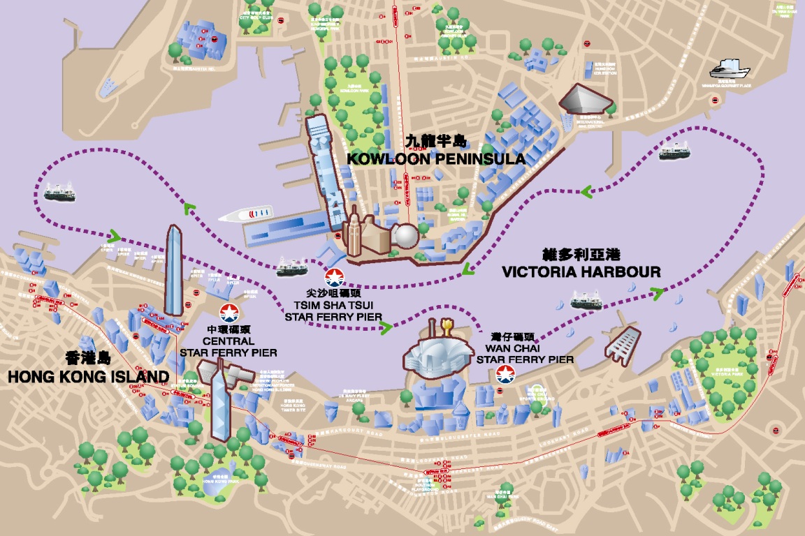 Route Map StarFerry